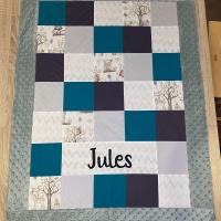 Couverture Bébé Personnalisable : Animaux de la forêt